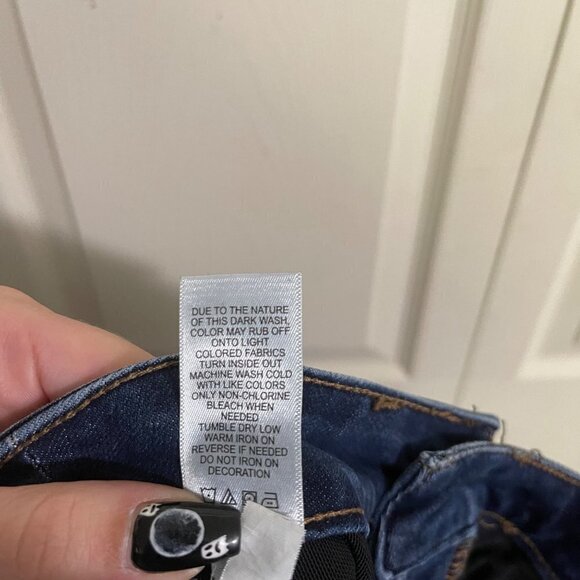 Maurices Womens Dark Wash Stretch Everflex High-Rise Skinny Jeans Size 2 - Picture 6 of 8